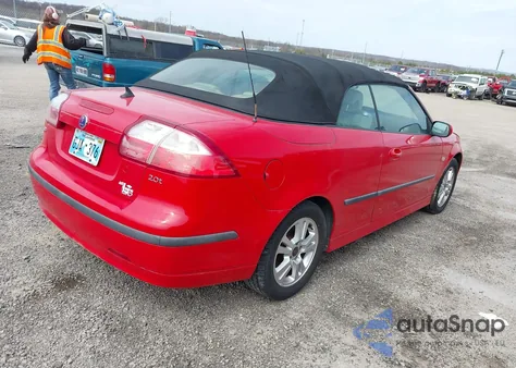 2006 Saab 9-3 2.0T z USA, uszkodzony, nr VIN YS3FD79Y066103935